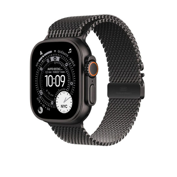 apple-watch-ultra-3-correa-estilo-milanes-caja-negro-macovers-cali